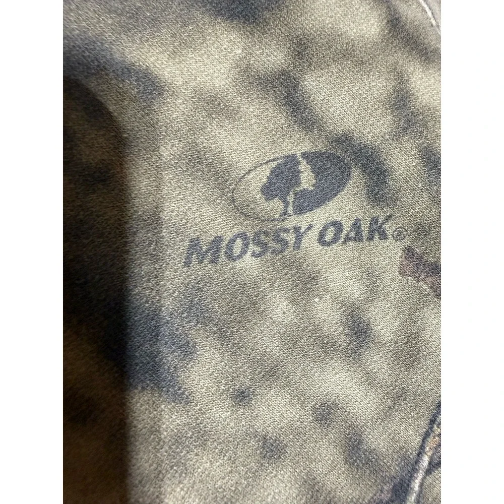 Mossy Oak Break-Up Camo Sweatpants Mens XL 40-42 Fleece Baggy Hunting Y2K
